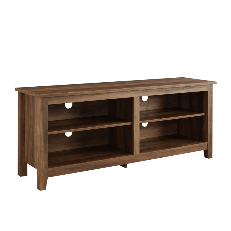 Sunbury Open Storage TV Stand, Rustic Oak, 58"