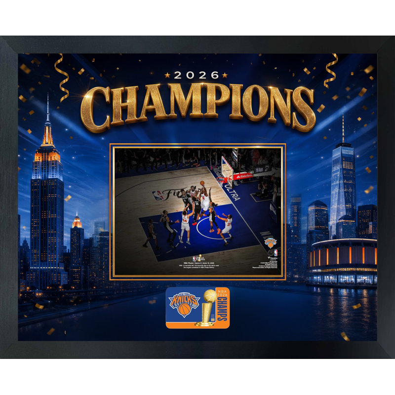 OG Anunoby New York Knicks Game 4 - Cadre photo doré encadré avec cadre photo 22 x 18 po
