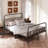 Queen Bed Frame With Headboard And Footboard, Metal Platform Bed Frame, All Metal Slats Support, Under Bed Storage, No Box Spring Needed, Easy Assembly