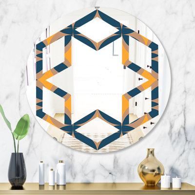 Miroir mural Hexagon Star Abstract Design III
