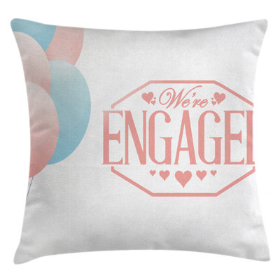Engagement Party Indoor / Outdoor 26" Throw Pillow Cover