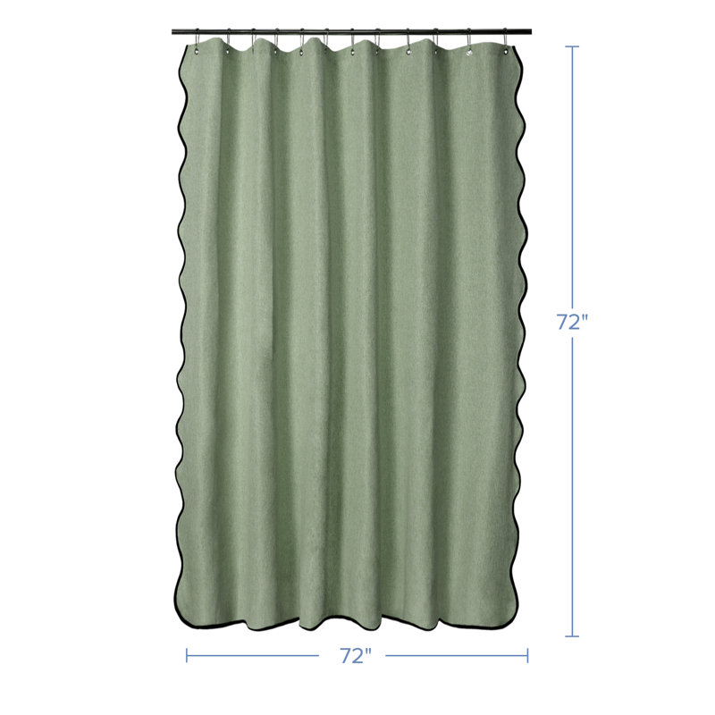Rideau de douche Linen, Sauge