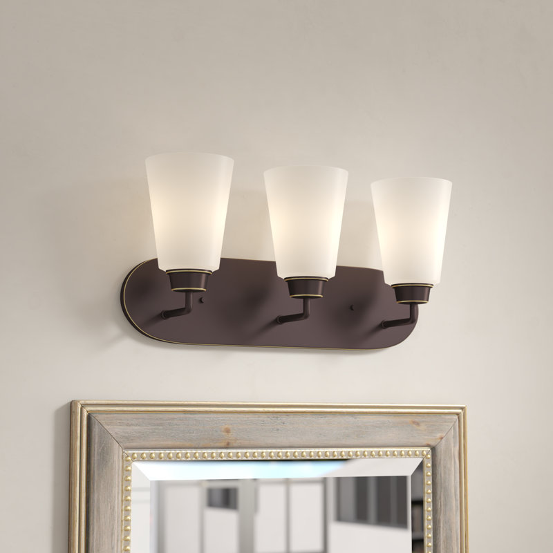 Kerrville Three Light Wall / Bath from Generation Lighting , Brushed Nickel, No