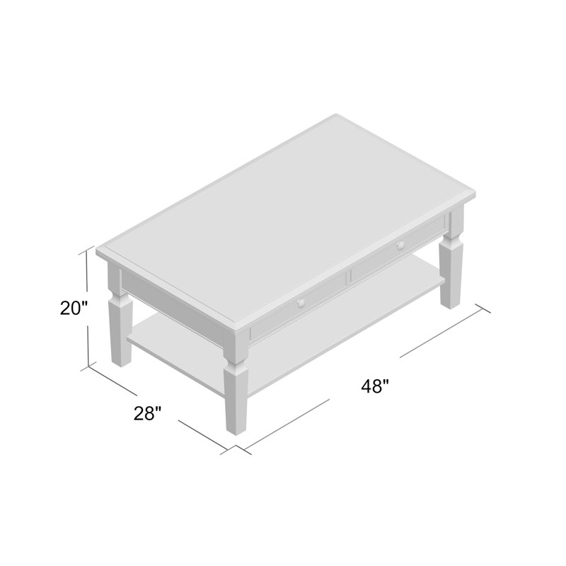 Bonas Solid Wood Coffee Table