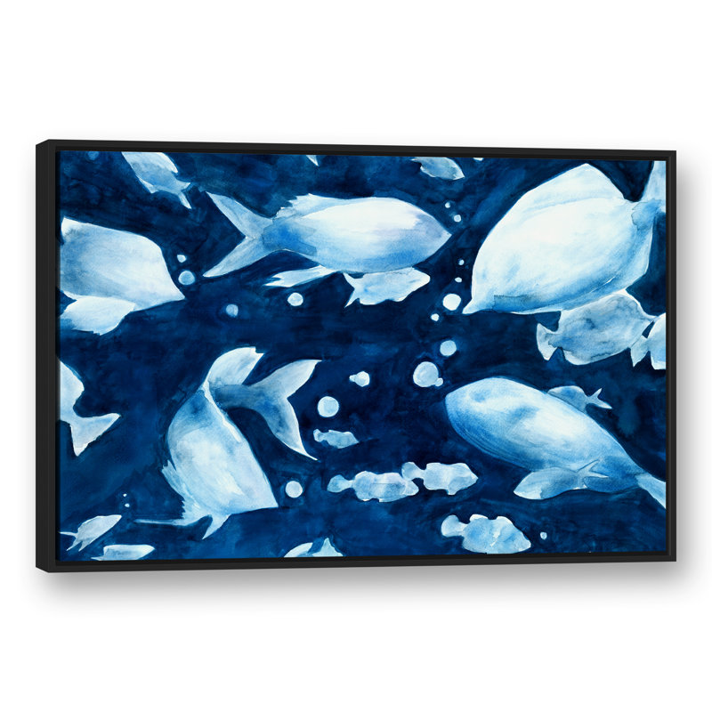 " Fish ", 32" H x 48" W, Black Framed