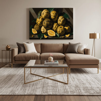 Art mural sur toile fruit à pain brun