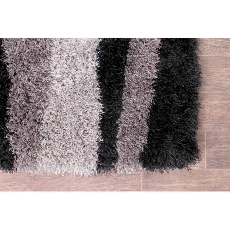 Sung Abstract Shag Area Rug, Rectangle 60 x 110cm