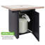 Table de foyer au gaz extérieur de 71 cm (28 po), 48 000 BTU. Carré, au propane, avec couvercle imitant le bois. Parfait pour embellir votre cour arrière, votre jardin, votre terrasse ou votre patio. Acier brun. Profondeur/largeur : 73 cm (28,73 po).