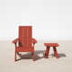 Byrnes Outdoor Adirondack Chair With Table