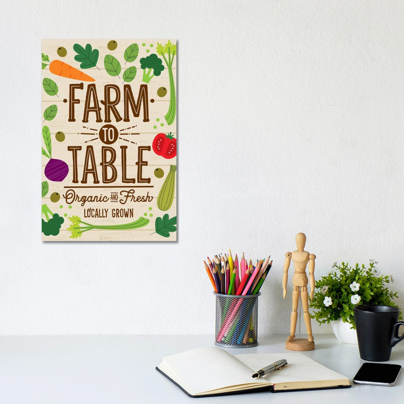 Farm Fresh I by Ilis Aviles - Wrapped Canvas Painting, 20.32 cm H x 30.48 cm W
