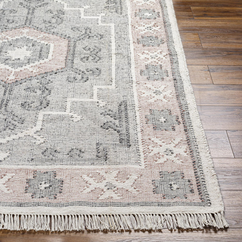 Bursa Southwestern Area Rug in Cream, Rectangle 2' x 3'