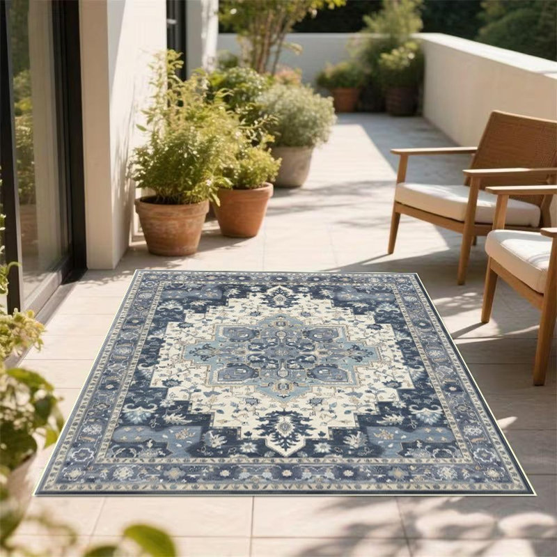 Persian Style Area Rug, Soft And Lightweight, Suitable For All Seasons, Easy To Maintain And Easy To Clean, Machine Washable Carpet Floor Mat, Suitable For Living Room, Bedroom, Dining Room, Balcony, Patio, Room Decor, Home Decor, Outdoor Decor