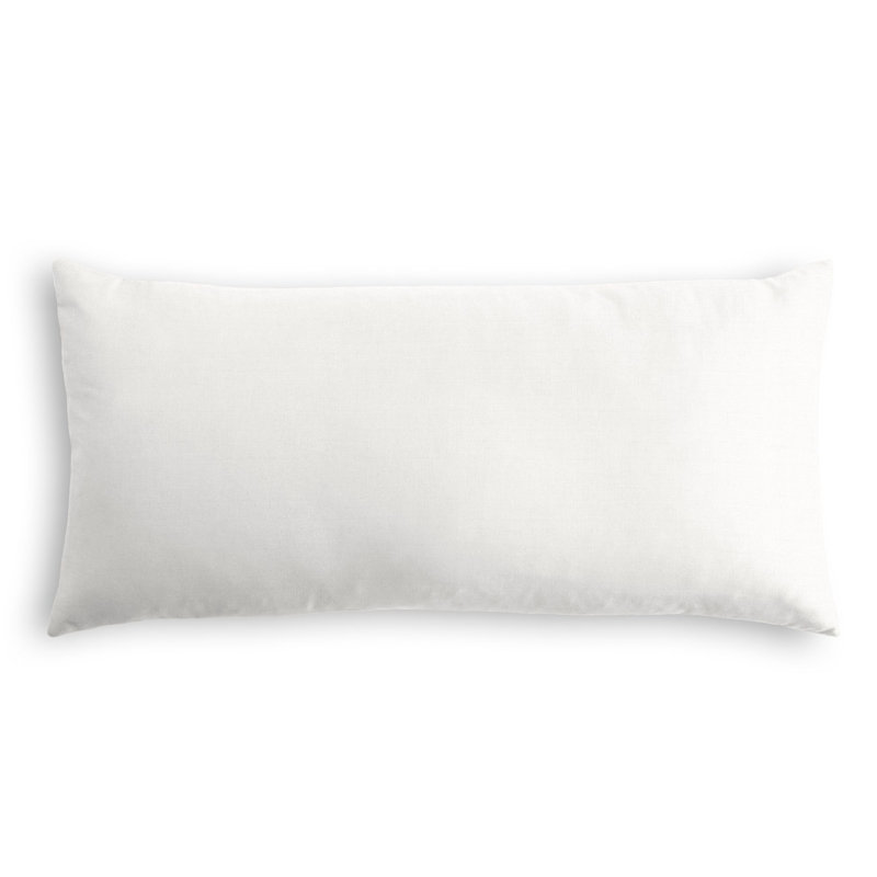 Coussin ClassicLinen, Blanc, Housse de coussin seulement - sans coussin, 12" x 18"