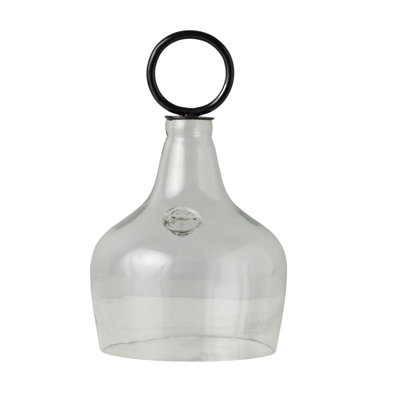Glass Cloche Food Cover, Ring Handle, Small