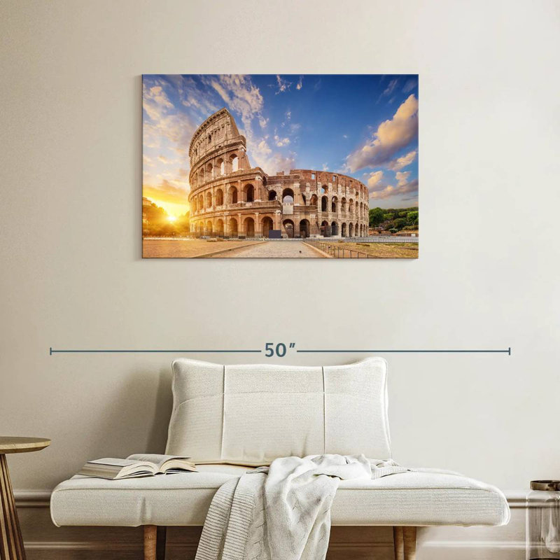 Ravi le Colosseo romain, H 24 po x l 36 po