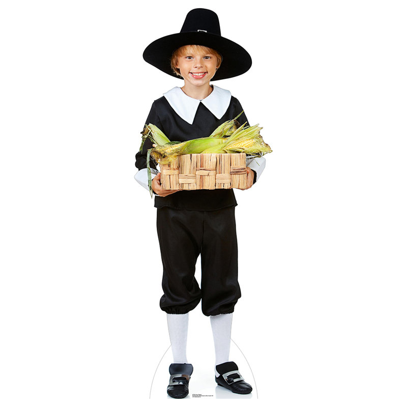 Boy Pilgrim Cardboard Standup