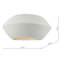 Raeni Ceramic Flush Mounted Sconce