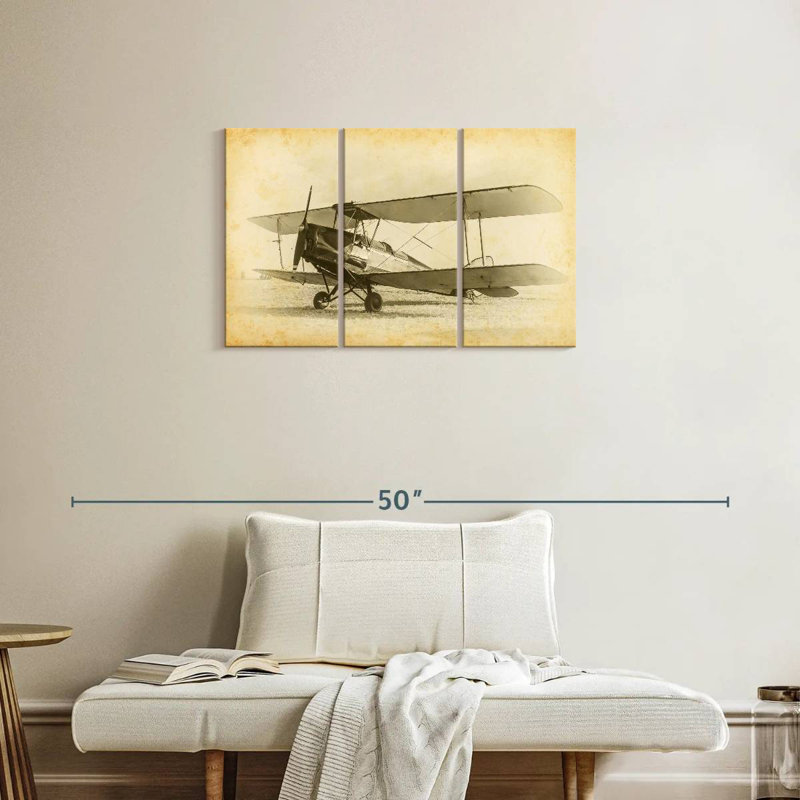 Croquis d'avion Mehar Vintage, H 20 po x l 33 po