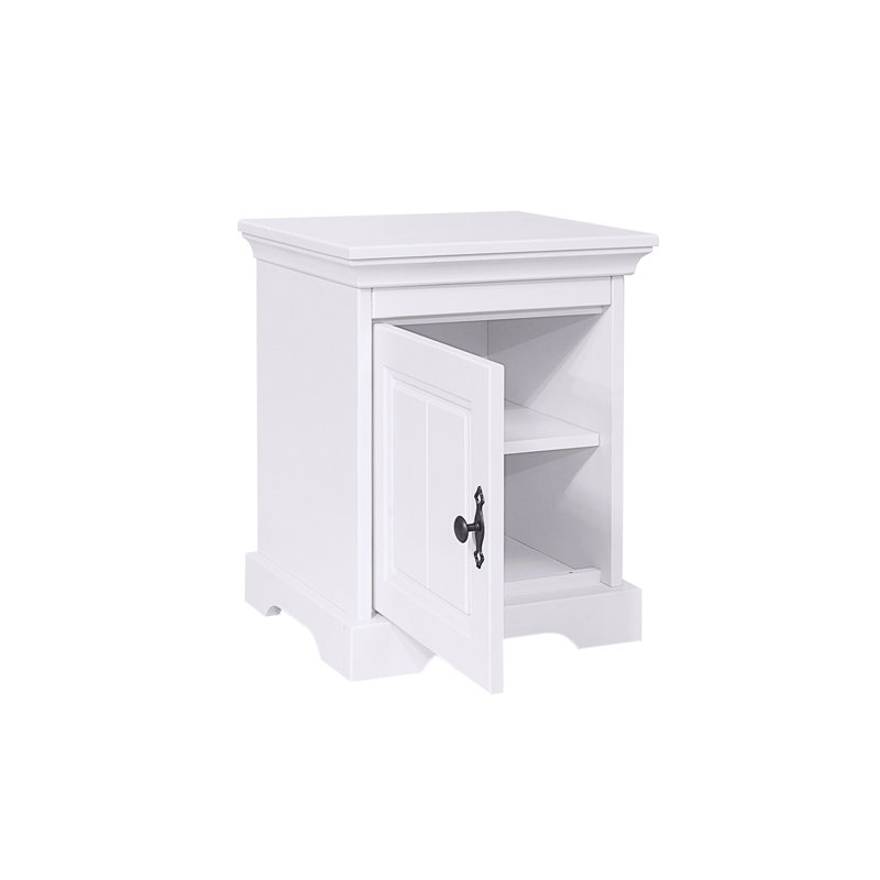 Omari 45cm W Solid Wood Bedside Table