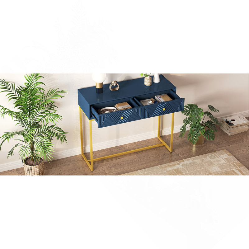 Console à deux tiroirs, Marine