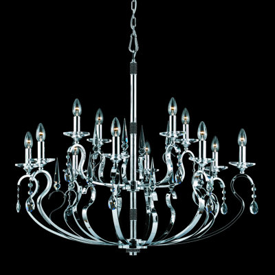 12-Light Candle Style Chandelier