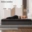 Matelas pour lit simple de 12 po, matelas avec mousse viscoélastique imprégnée de gel et ressorts ensachés, plateau supérieur mi-ferme, noir-1761536722-1761536734