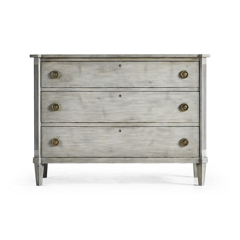 Aeon 3 - Drawer Solid Wood Dresser, Antique Gray