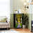 4 Drawer Dresser for Bedroom, Narrow Chest of Drawers, Wooden Top and Study Iron Frame 18"x37.5"-(WxH)
