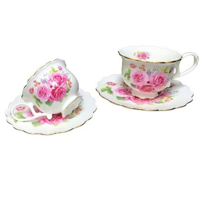 Tasse à thé et soucoupe Gottschalk Roses