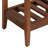 Walnut and Natural Accent Table with Woven Basket-2041729411