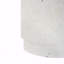 Table de bout d'extérieur 14,75 po en béton blanc Terrazzo