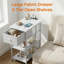 Table de bout avec tablettes et station de charge, table d'appoint rabattable avec ports et prises USB, table de chevet, table de chevet-118661071