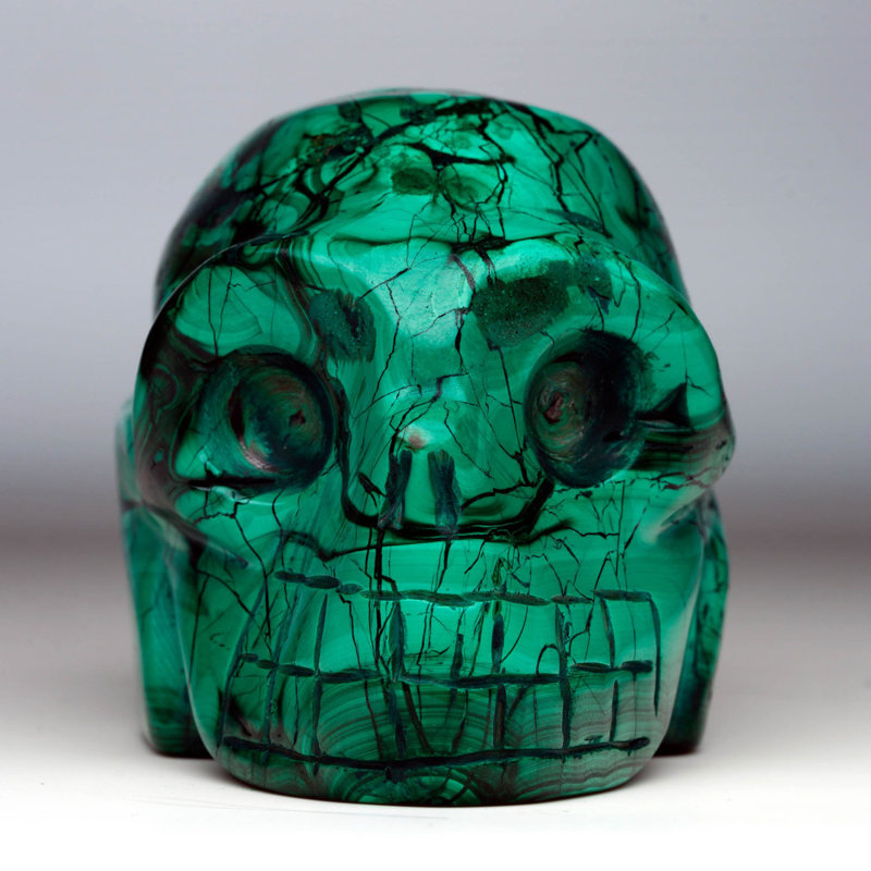 Malachite Skull
