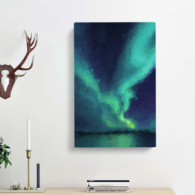 The Northern Lights In Abisko Sweden In Abstract - Wrapped Canvas Print