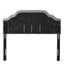 Grey Fabric Upholstered Headboard - Queen & Full Sized With Contemporary Appeal Button Diamond Stitch And Fine Nailhead Accents Assembly Required Delightful