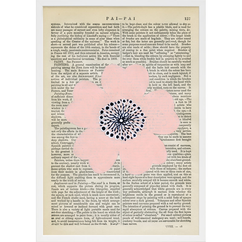 Pai-Pai Print by Michela Sorrentino, 30" H x 21" W x 1.25" D, White Wood