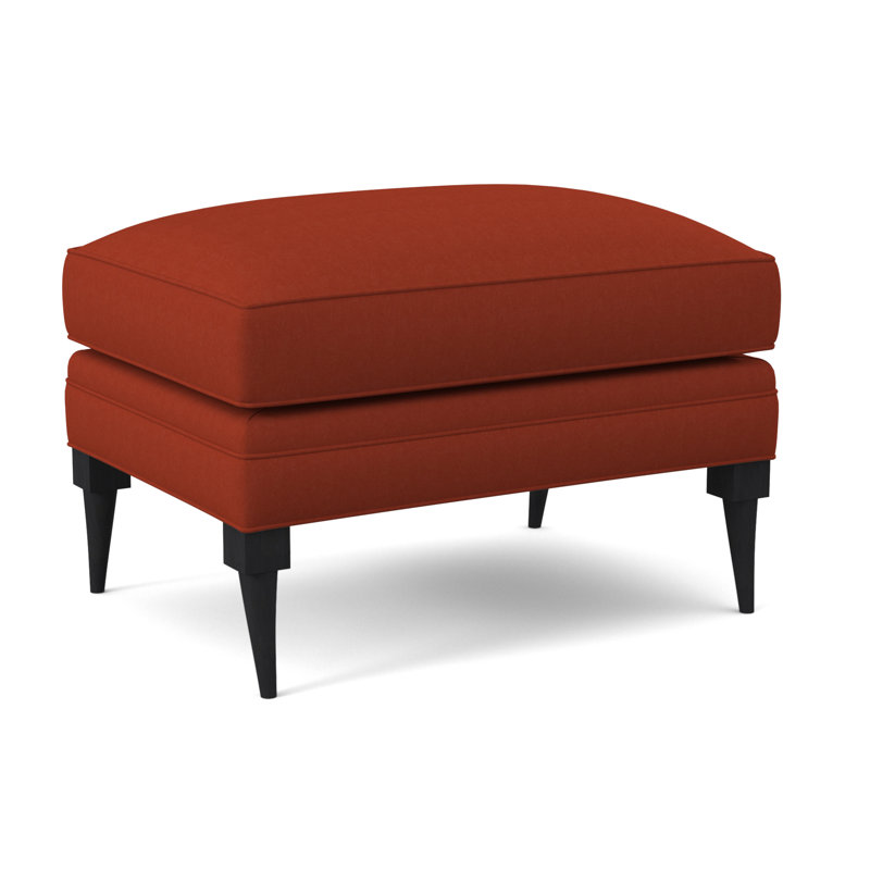 Repose-pieds rectangulaire 28 po Perry, Espresso, Tangelo Margaret