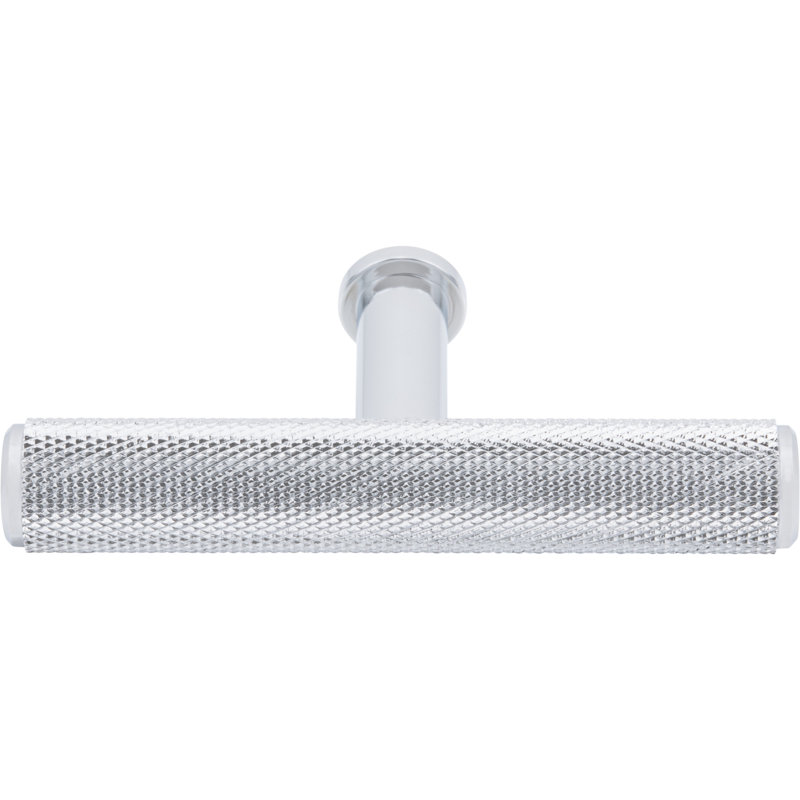 Beliza 2 3/4" Length Knurled T Knob, Polished Chrome