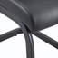 Chaises de salle à manger en faux cuir modernes avec base chromée (ensemble de 4)-508807005-492337274-502876469