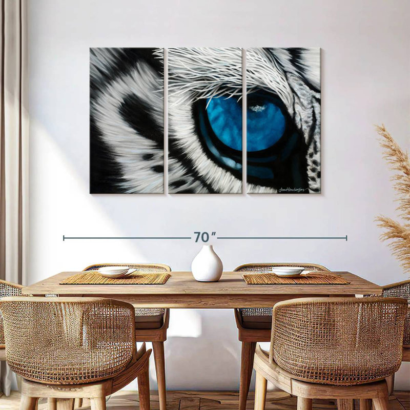 Brampt Blue Tiger Eye, 36" H x 57" W
