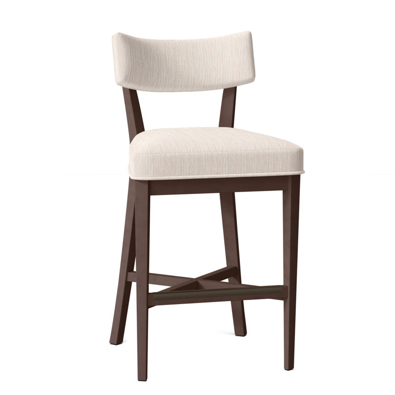 Tabouret de bar 29,5 po Juliet, Perigold Poros coquille d'œuf, Tabac, Tabouret de comptoir (siège d'une hauteur de 25,5
