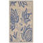 Tapis bleu intérieur / extérieur à motif floral naturel Herefordshire-950537332