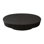 Table basse 47 po ovale avec rangement Table d'appoint moderne en placage de bois massif pour salon, chambre à coucher, appartement ou bureau, noir
