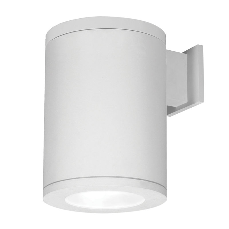 Applique murale d'extérieur à tube DEL, Blanc, H 11,75 po x l 8 po