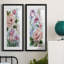 Cadre photo, ensemble de peintures sur papier