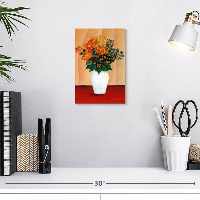 Bouquet de fleurs Harnek 1909-10, H 12 po x l 8 po