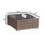 Ensemble de conversation pour 6 personnes avec coussins Euporie Wicker