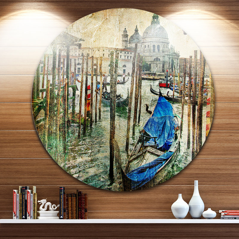 «Beautiful Venice», reproduction d'art, H 38 po x l 38 po x P 1 po, Métal