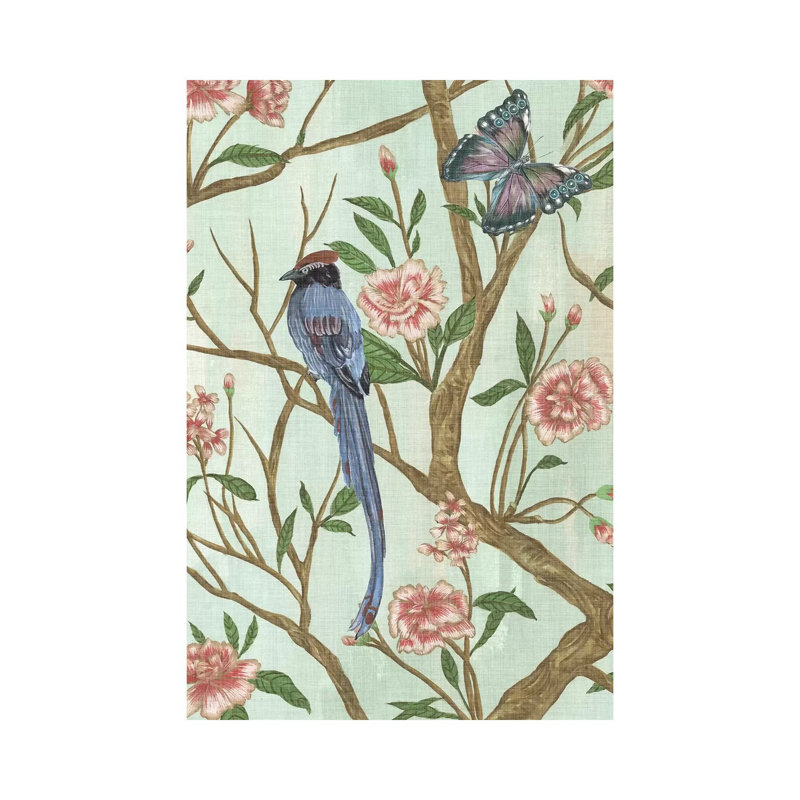 Delicate Chinoiserie I by Melissa Wang - Wrapped Canvas Painting, 66.04 cm H x 45.72 cm W x 3.175 cm D