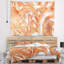 Tapisserie abstraite à motif fractal d'hiver brun-28496689